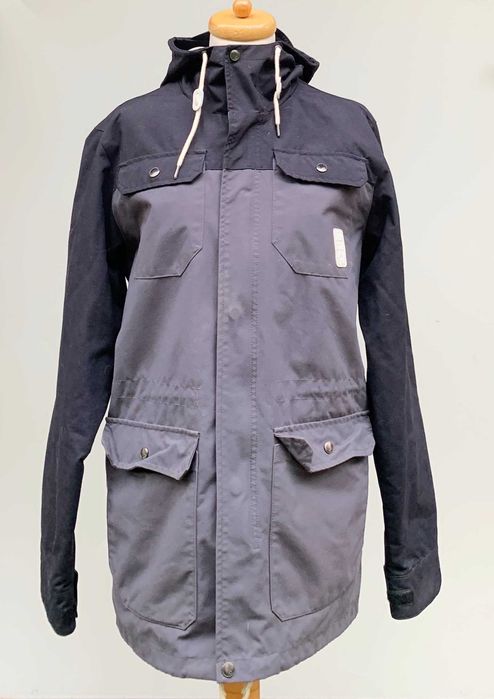 Kurtka Szara Czarna S Warp Męska Parka