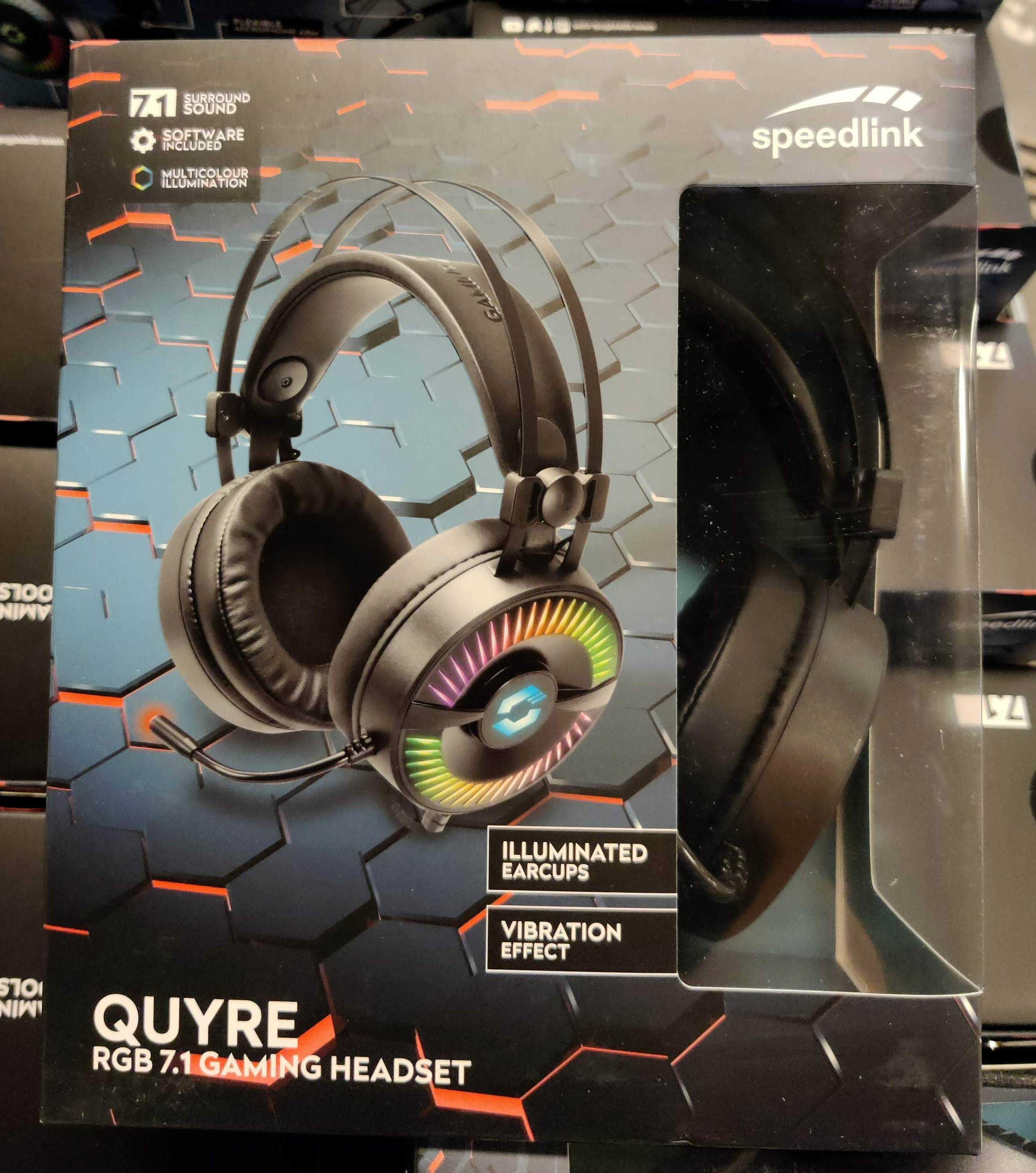 Słuchawki nauszne Speedlink QUYRE RGB Gaming Headset USB