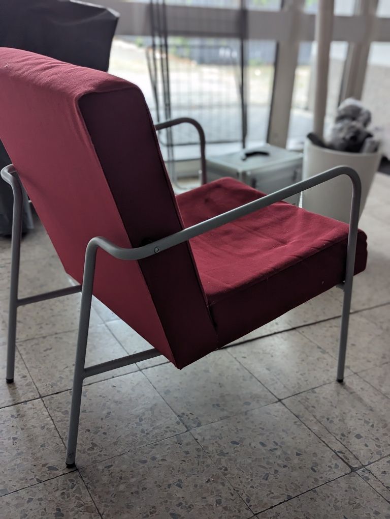 Fotel czerwony 2 sztuki