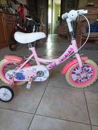 Rowerek dziecięcy różowy dla dziewczynki 12 cali