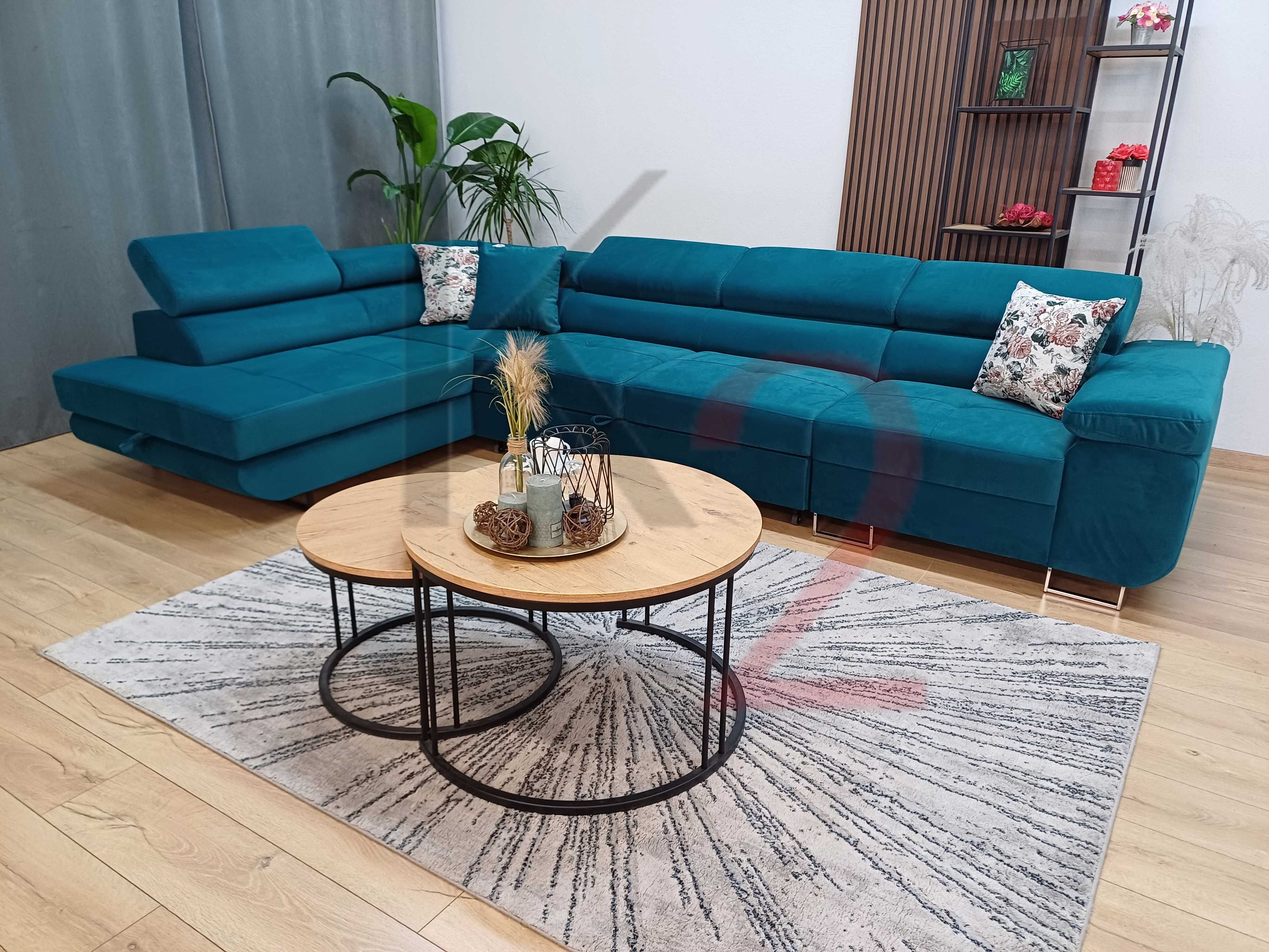 Narożnik ARTEON sofa duża USB rogówka kanapa POD WYMIAR +GRATIS