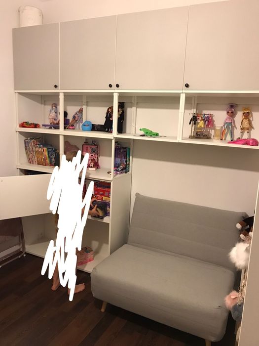 Meble modułowe młodzieżowe/dziecięce Ikea plasta