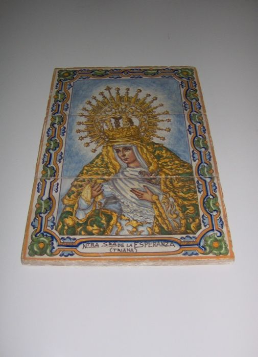 Azulejo Falante antigo emoldurado