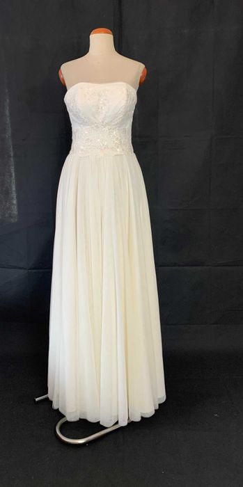 Nowa suknia ślubna księżniczka 38 M duży biust biała tiulowa gorset