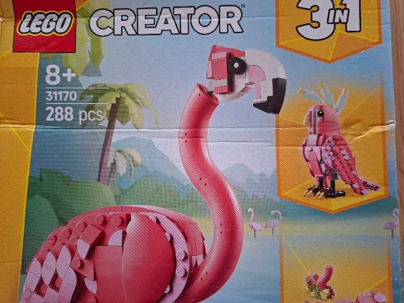 Lego CREATOR 3w1 31170 Dzikie zwierzęta RÓŻOWY FLAMING