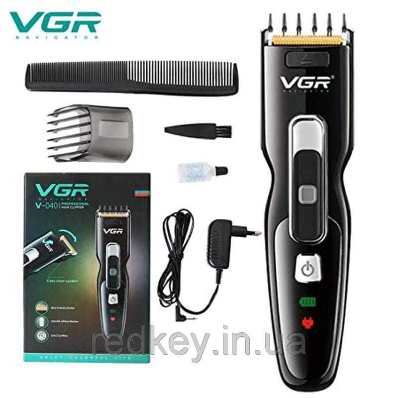 Машинка для стрижки волос VGR V-040 беспроводная аккумуляторная