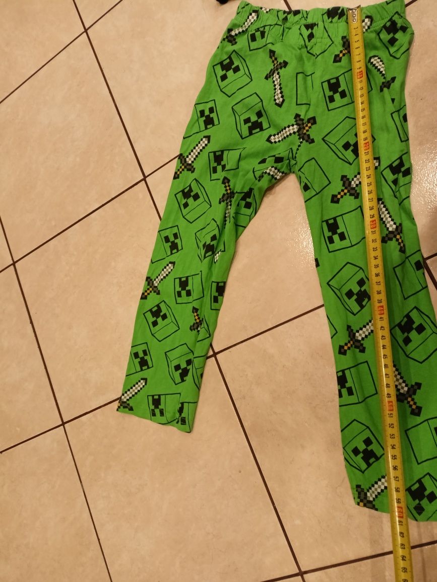 Bawełniana piżama chłopięca Minecraft creeper 110 116