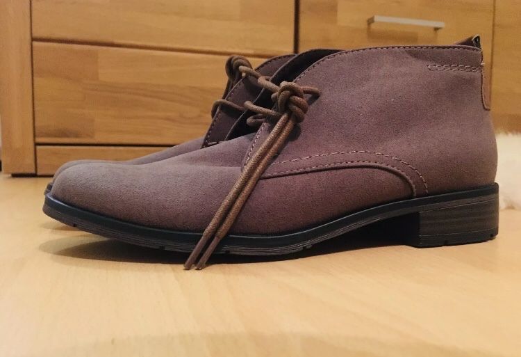 Elefanckie buty zamszowe ocieplane MARCO TOZZI * Rozmiar 38