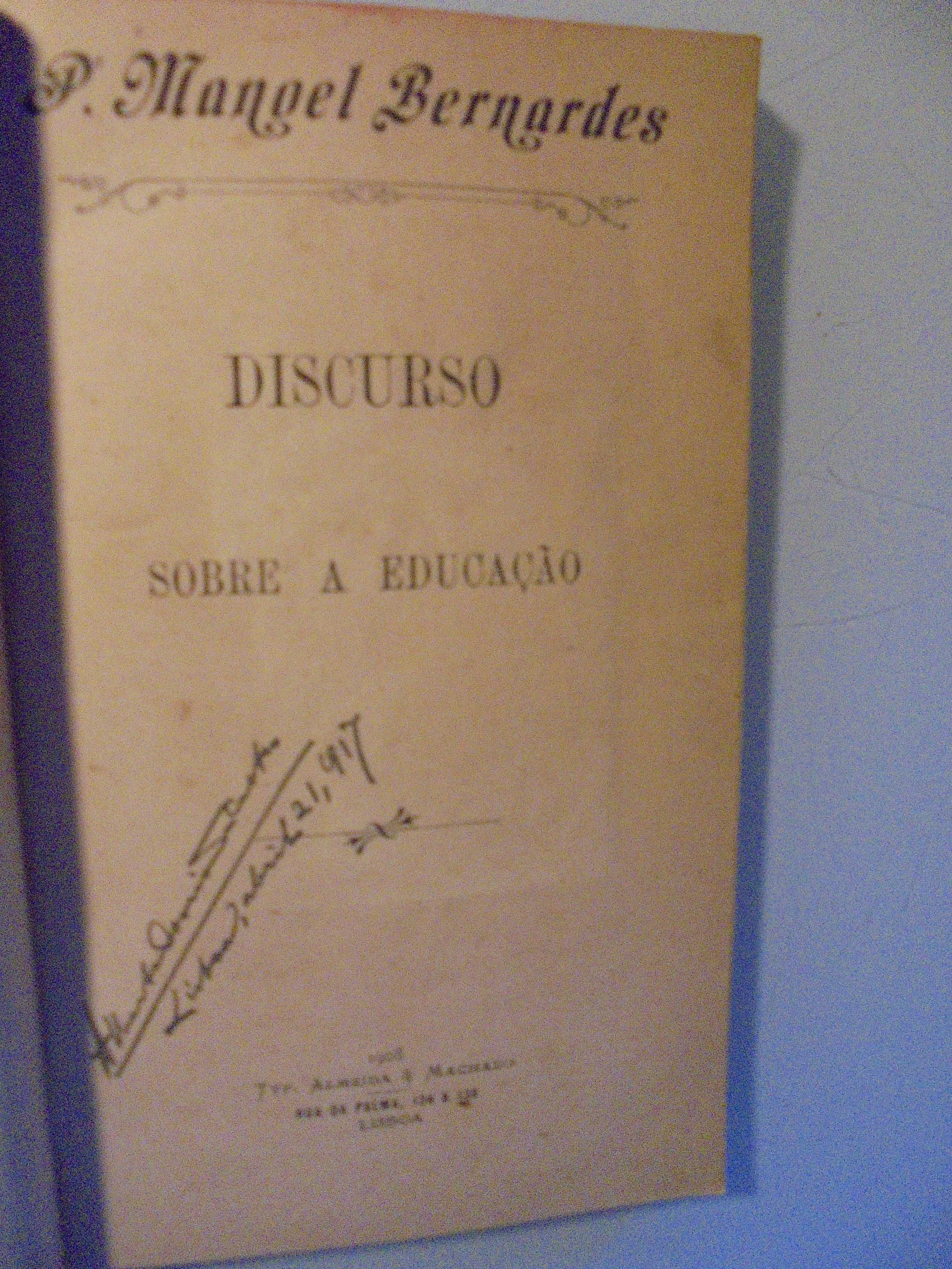 Bernardes (Manoel,Padre);Discurso sobre a Educação