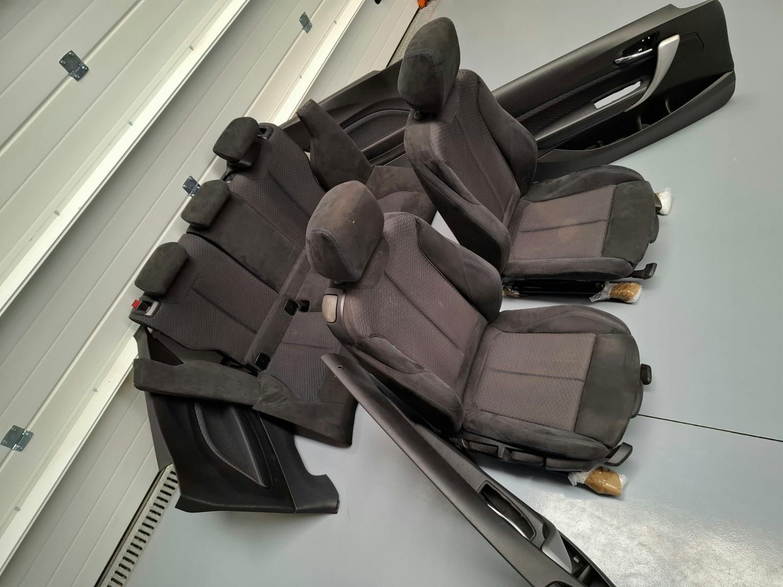 Bancos packm em alcantra bmw serie 1 f21