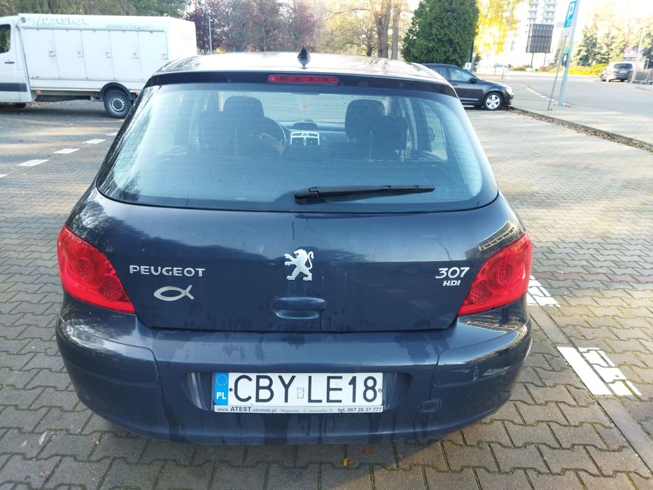 Peugeot 307 1.6 HDi rok 2007 dobre wyposażenie