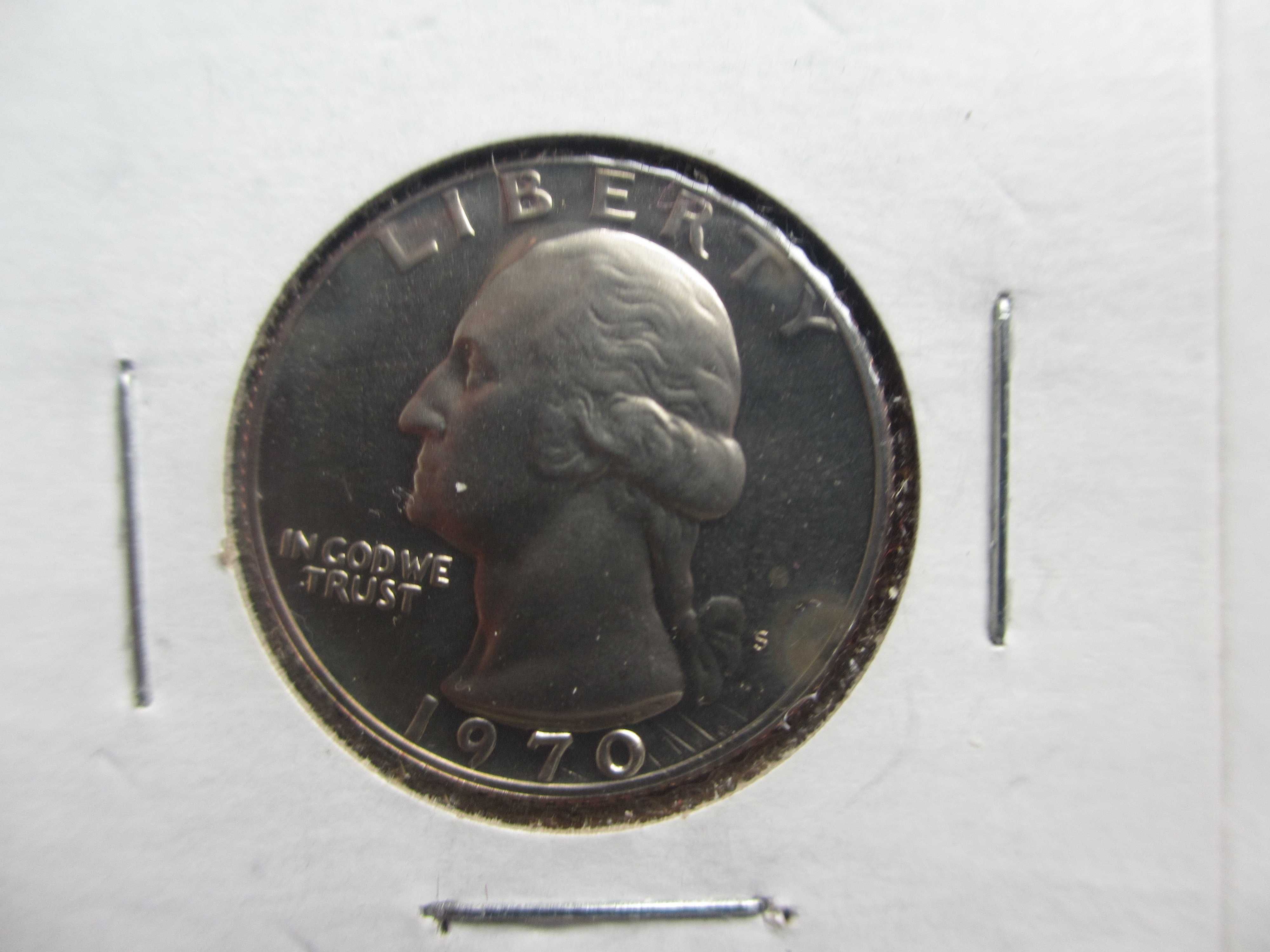 Набір монет 25 центів четвертаки WASHINGTON 1969 - 1974