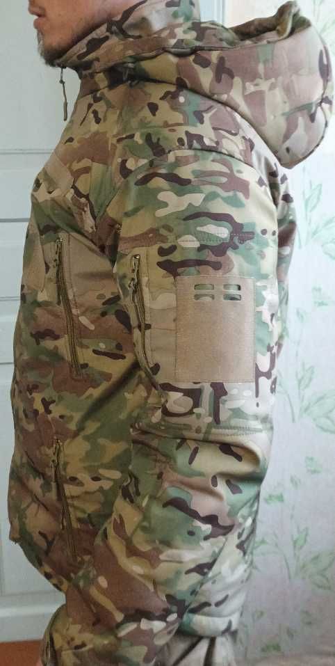 Топова куртка зимова Vik-Tailor SoftShell Max-Heat Multicam