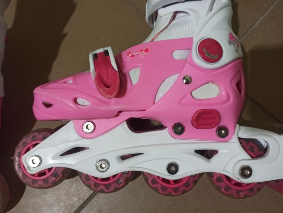 Łyżworolki dziecięce dziewczynka Raven 4w1