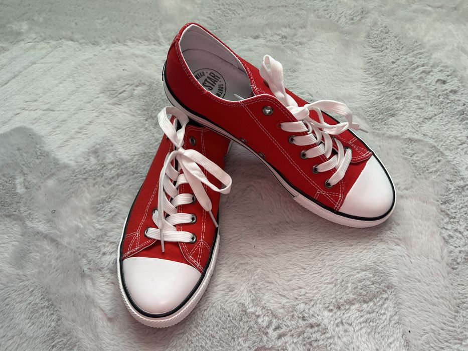 Czerwone trampki Big Star unisex