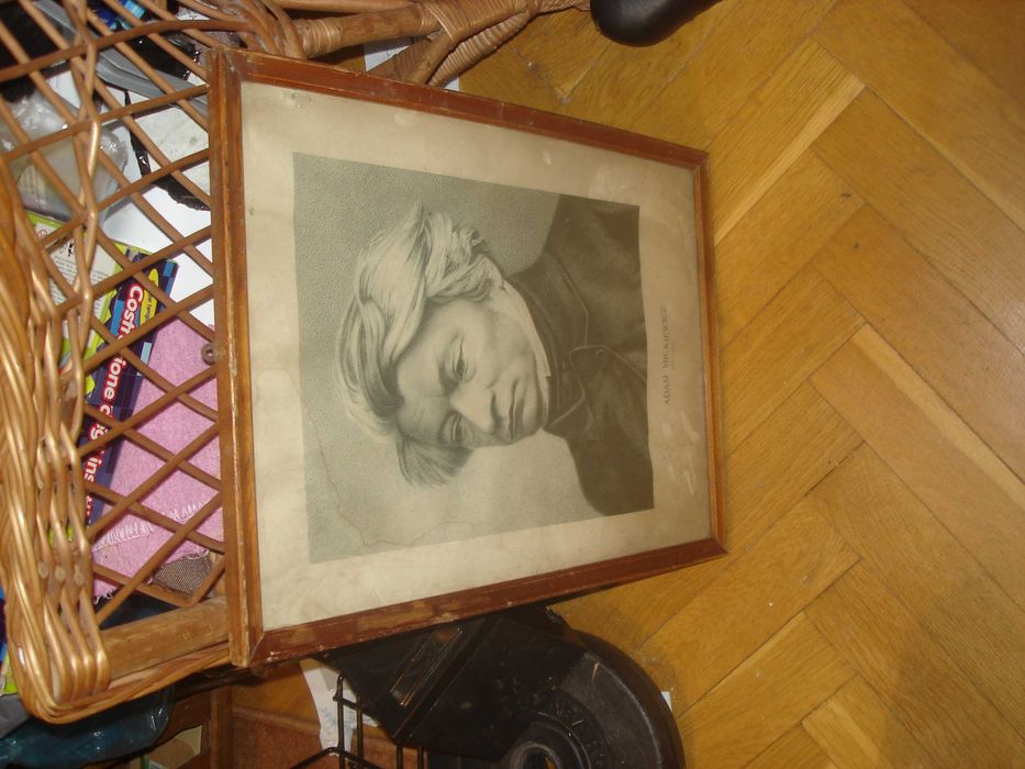 Adam Mickiewicz oprawiona podobizna z klasy szkolnej