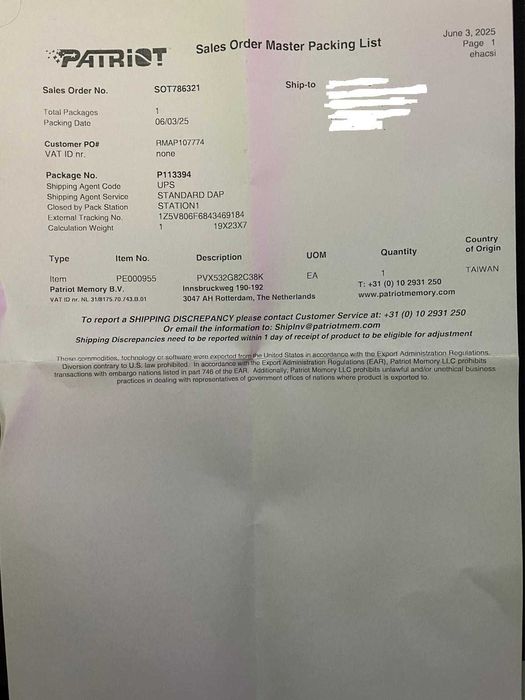 Patriot Viper Xtreme 5 DDR5 32GB (2x16GB) 8200MT/s – Como novas