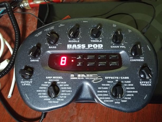 Продам басовый процессор line6 bass pod, возможен обмен.