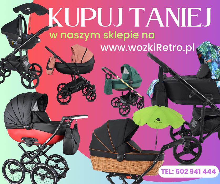 Wózek Dziecięcy Uczio Gold Złoty 4w1 Fotelik Samochodowy Baza Isofix