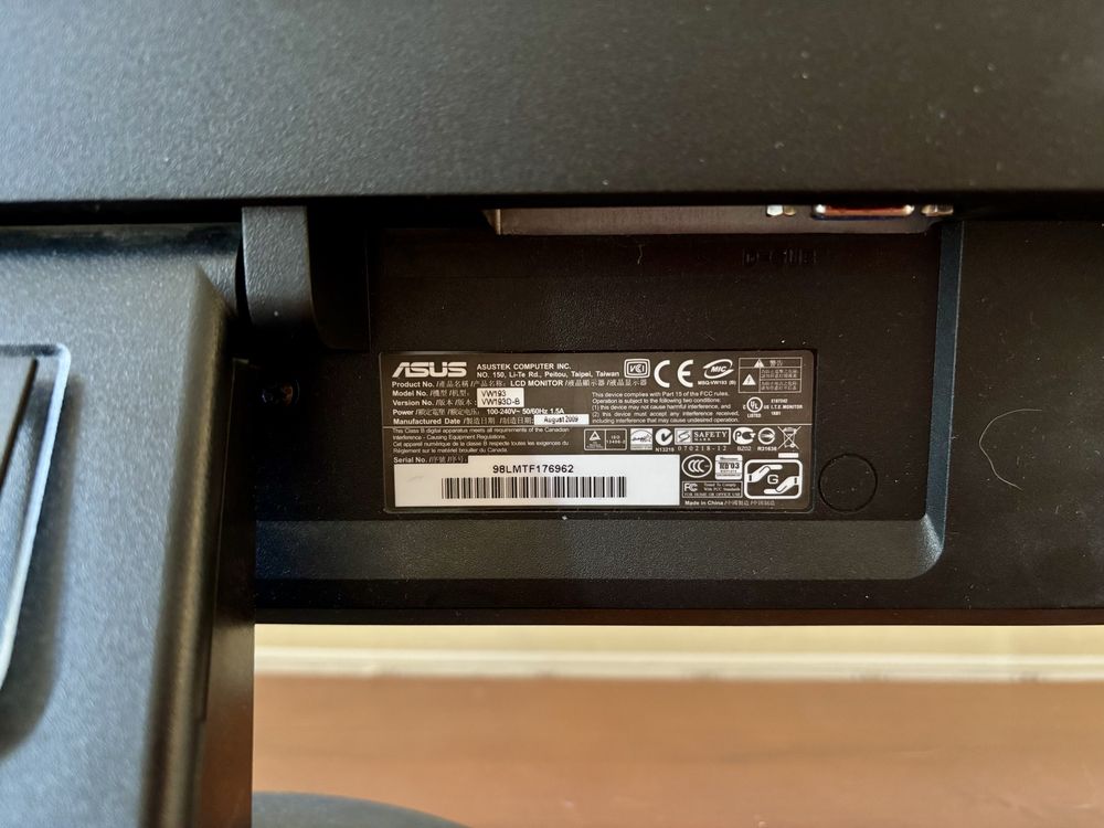 Монітор Asus 19’’ vw193D-B