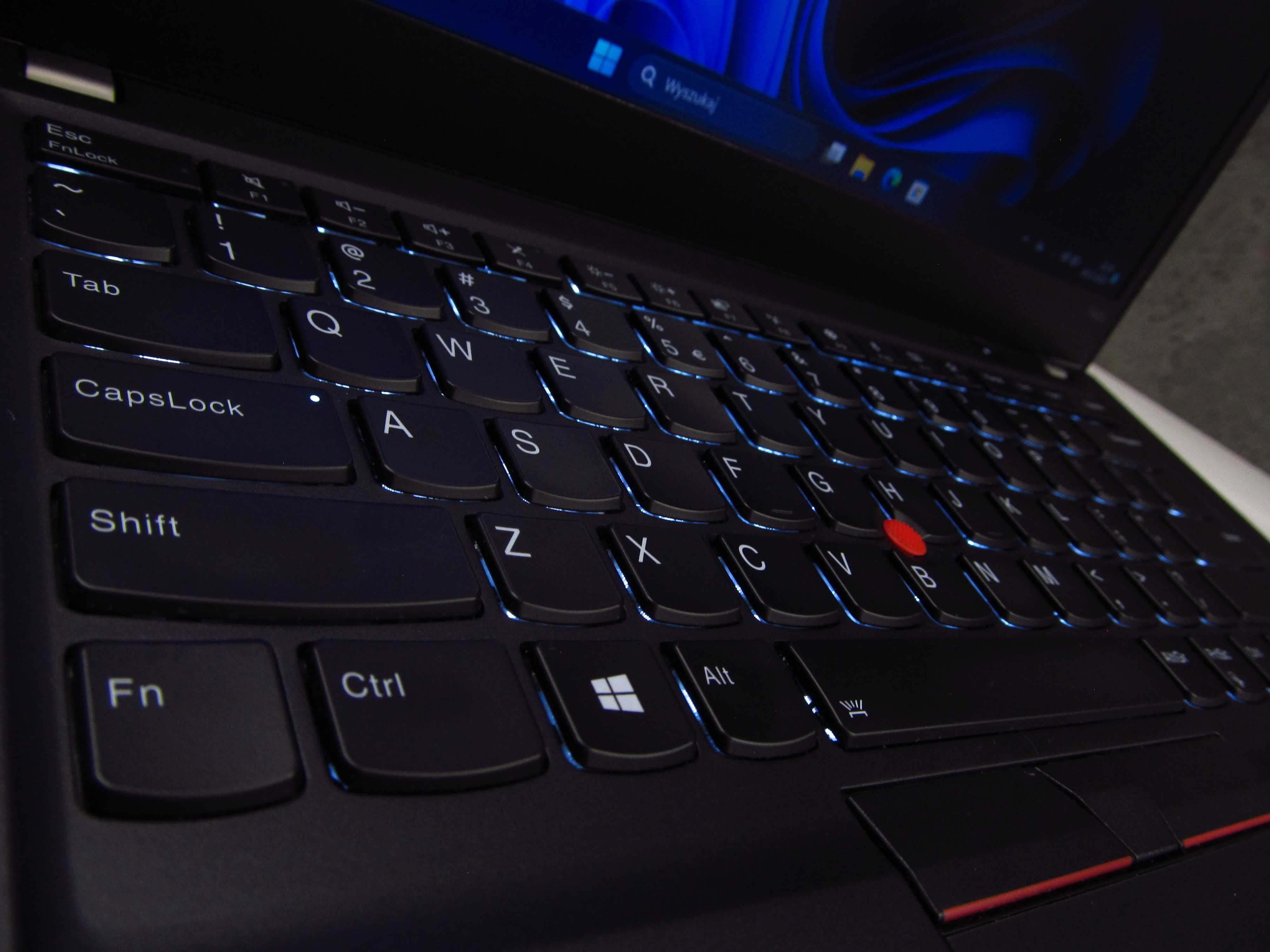 Cienki Lenovo ThinkPad T490s i5 8gen ram 8GB dysk SSD 256GB laptop FHD