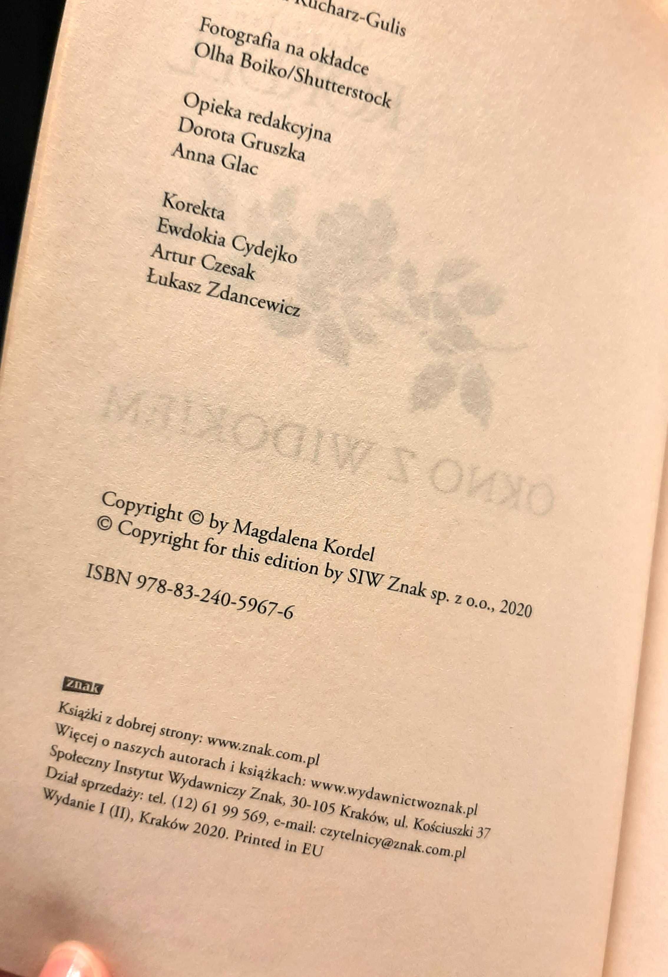 nowa książka "Okno z widokiem" Magdalena Kordel