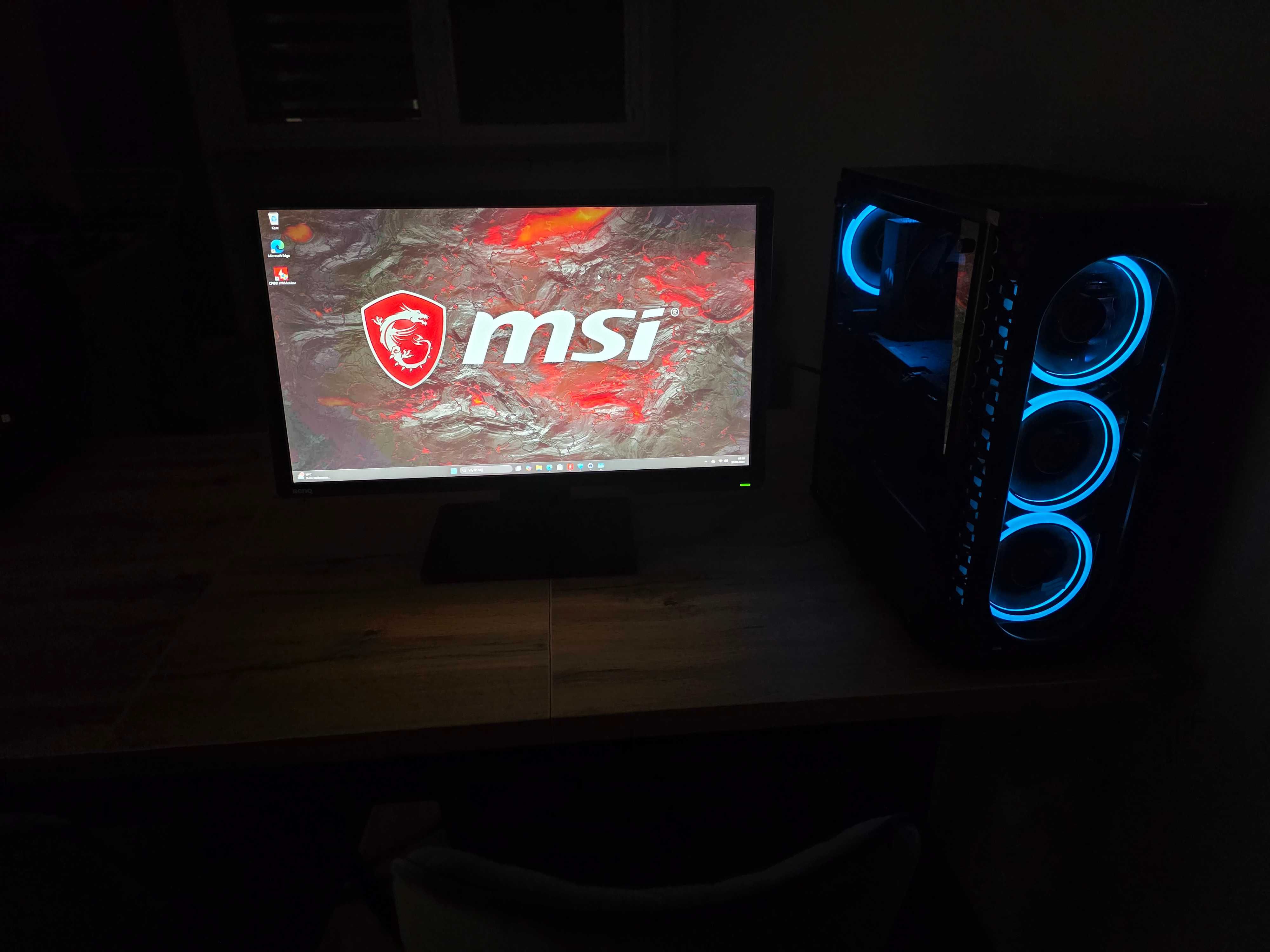 Komputer gamingowy+monitor 144Hz/RTX 4060/Ryzen 5 5600/32GB/1TB/WIN11