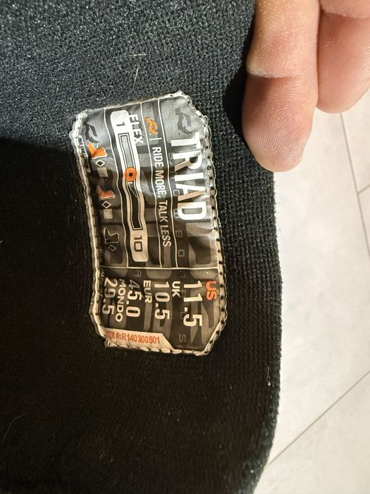 Buty snowboardowe RIDE TRIAD INTUITION BOA Rozmiar 45