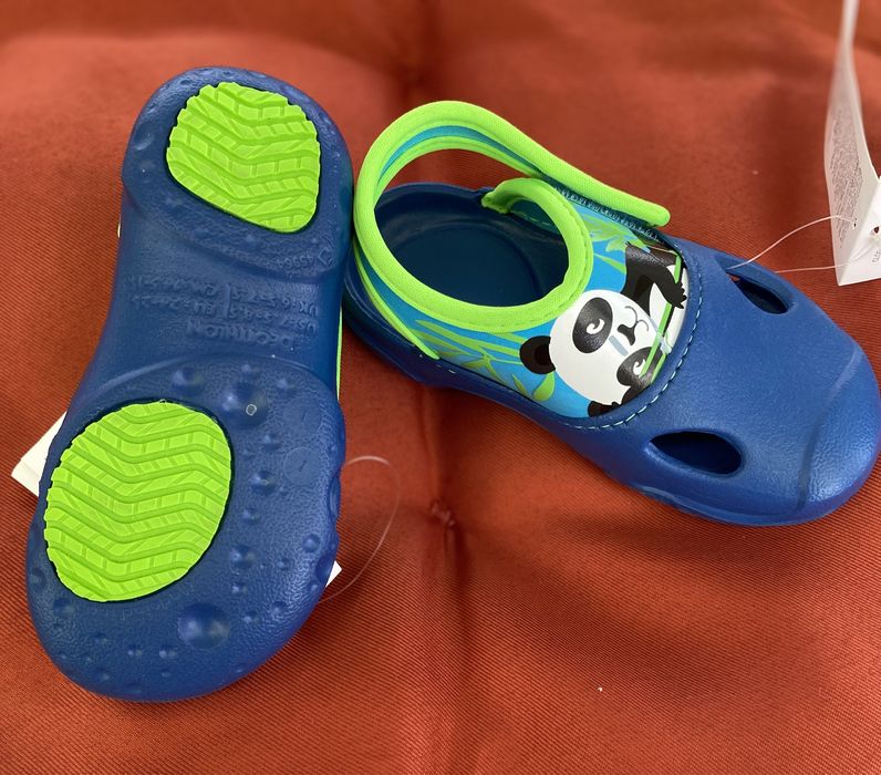 Sandalias verão sapatos de agua Chinelos natação Panda