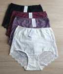 4×damskie majtki figi z wyższym stanem 4XL