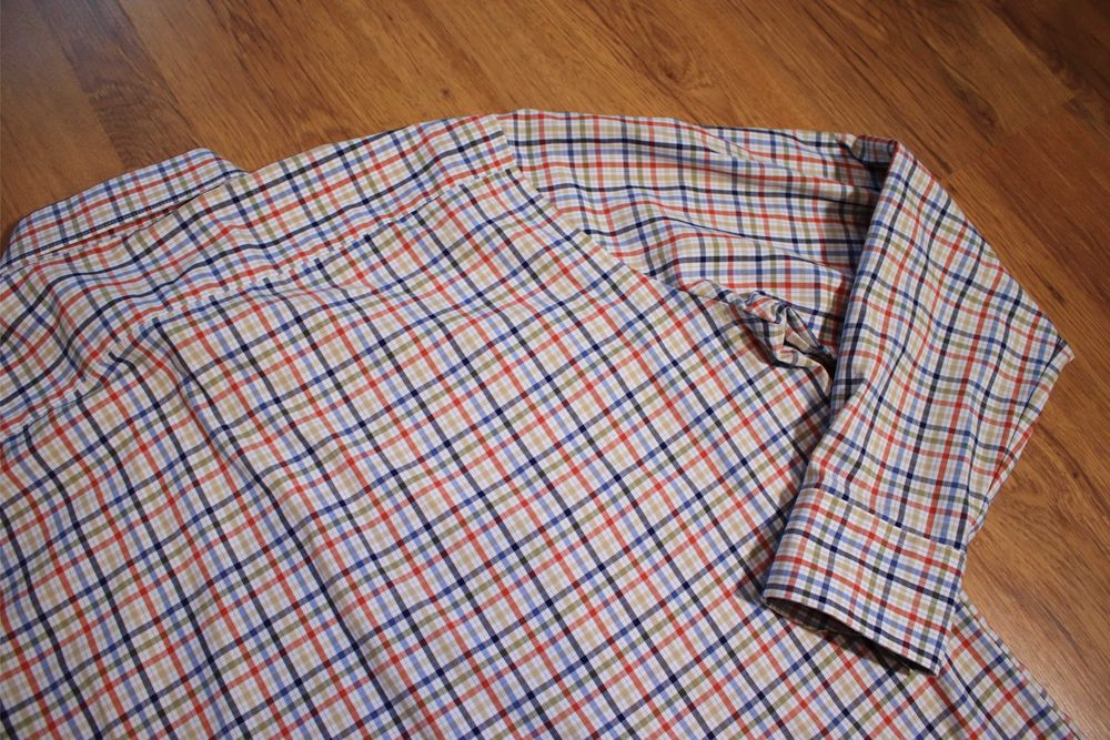 Koszula Olymp r. 44 luxor modern wielokolor dł rękaw w kratkę męska