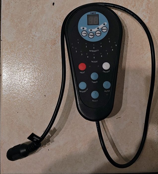 Pilot regulator do fotela masującego