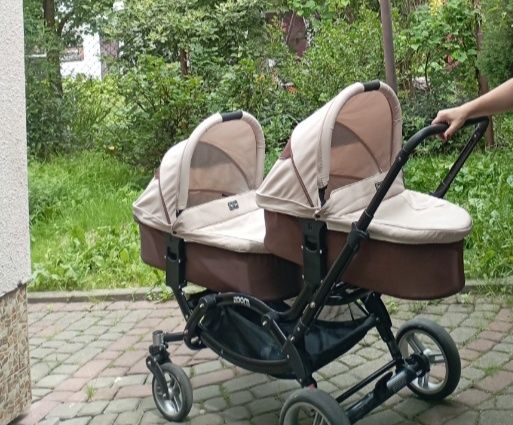 Коляска для двійні. 3 в 1. Коляска Zoom ABC designe
