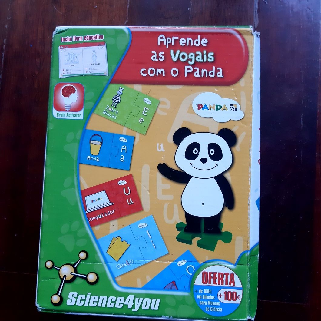 Puzzle Aprende as vogais com o Panda