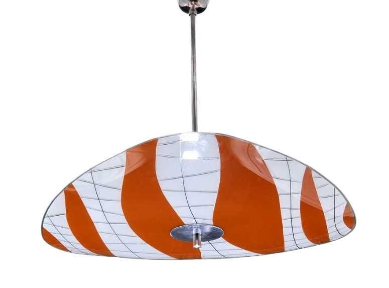 Vintage szklana lampa Napako lata 70te Czechosłowacja typ - Parasolka