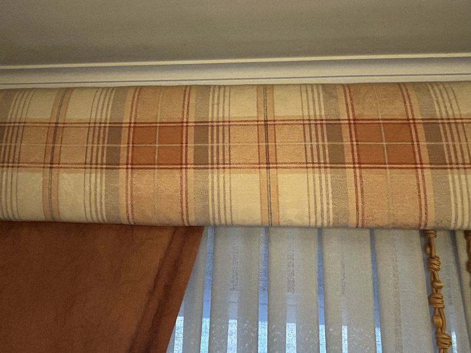 Sanefa madeira forrada + oferta