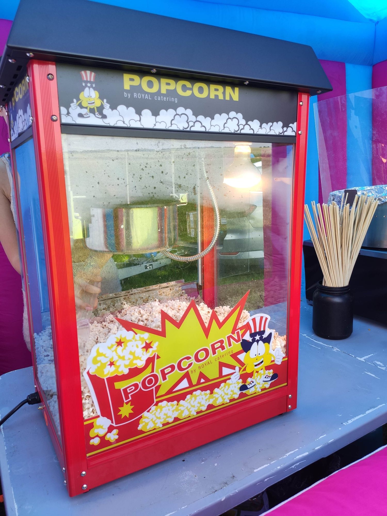 Maszyna do waty cukrowej i popcornu