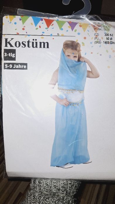 Nowy strój przebranie Arabskiej Ksieżniczki (5-9lat)