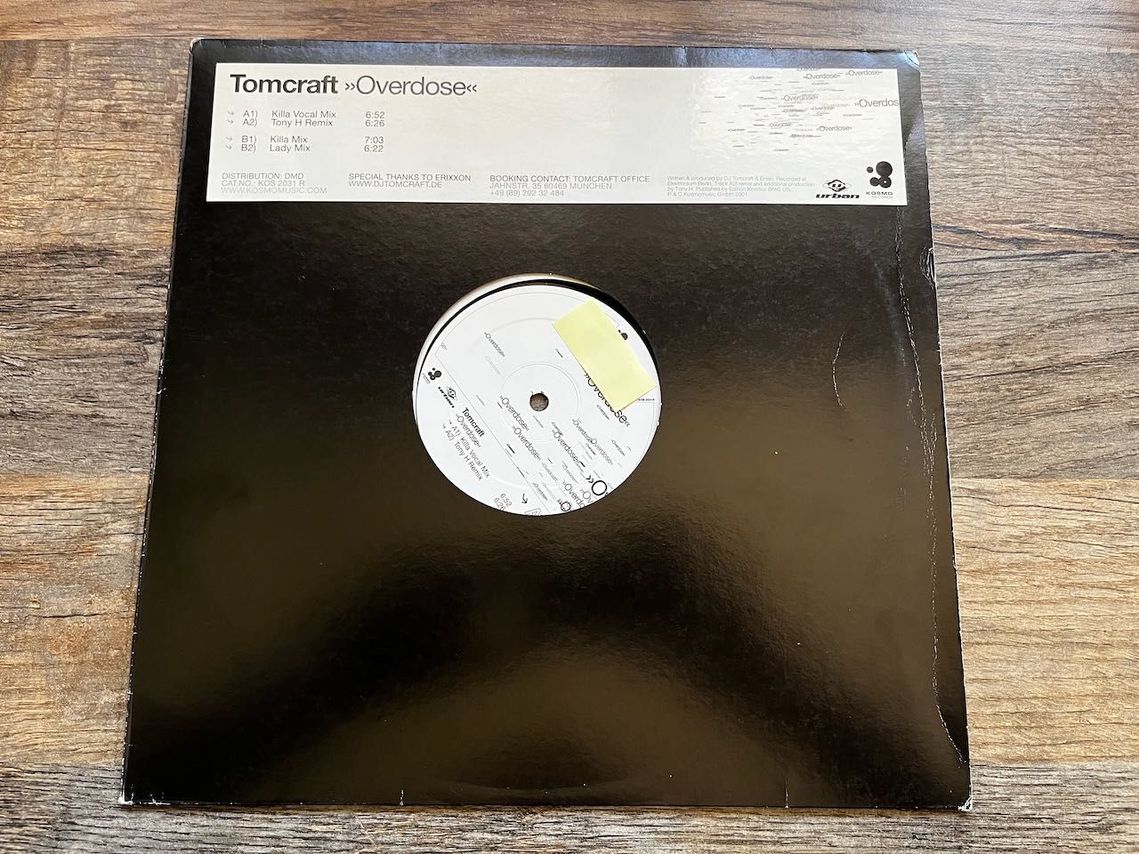 Tomcraft – Overdose 12'' Trance