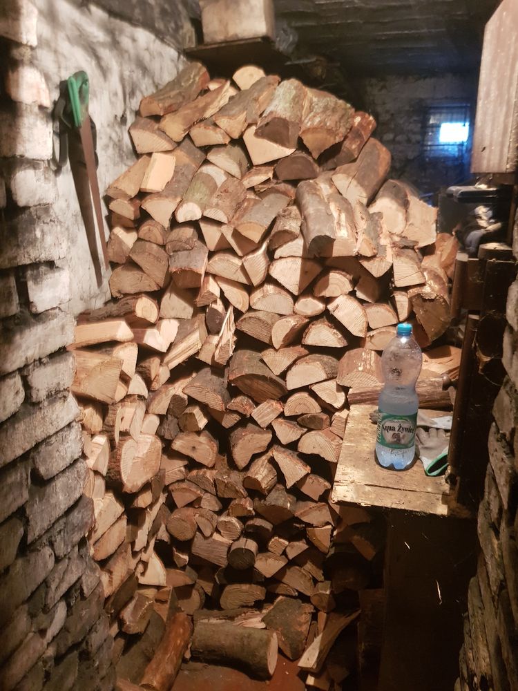 Zrzucanie węgla/drewna /luzem/w workach