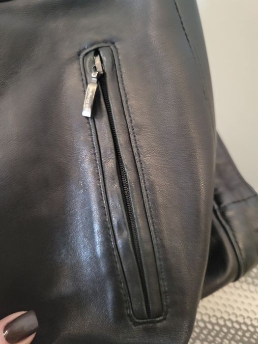 Кожаные брюки женские