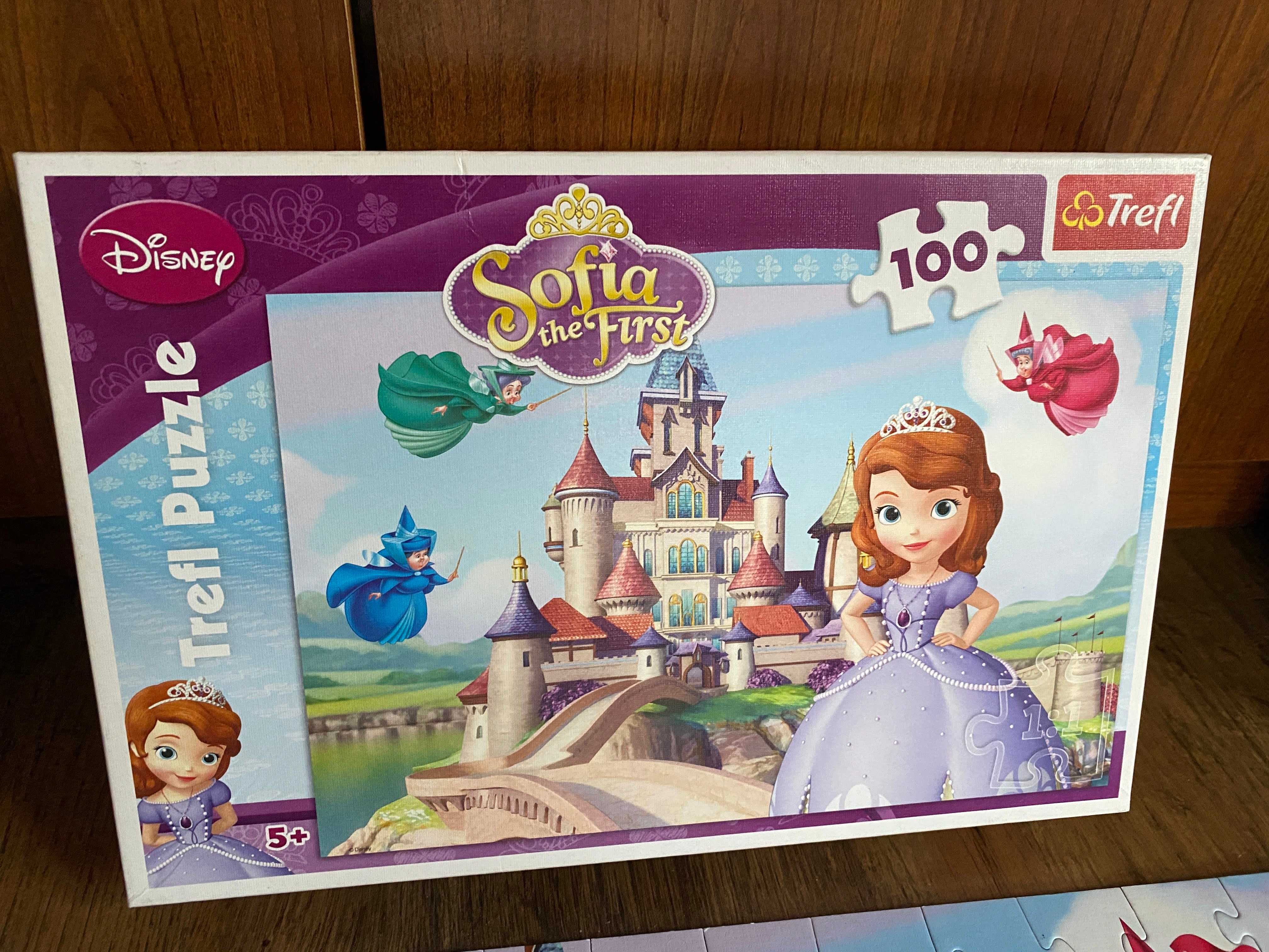 Puzzle Trefl Disney wiek 5+ i 4+ wszystkie po 100 elementów