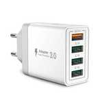 Ładowarka USB, szybka ładowarka 3.0 33W/6A z 4 portami, RE-QC40W spp24