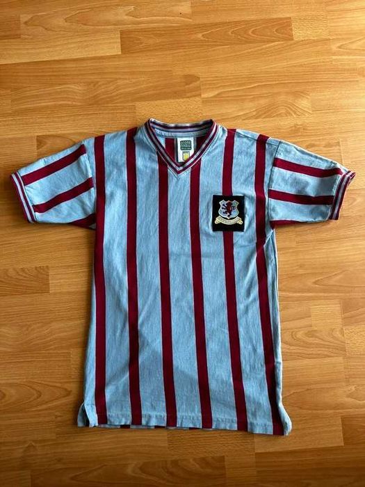 Aston Villa Retro Football Shirt 1956/1957 Jersey Soccer England Score