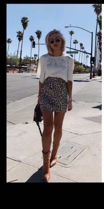 Спідничка леопард дуже стильна