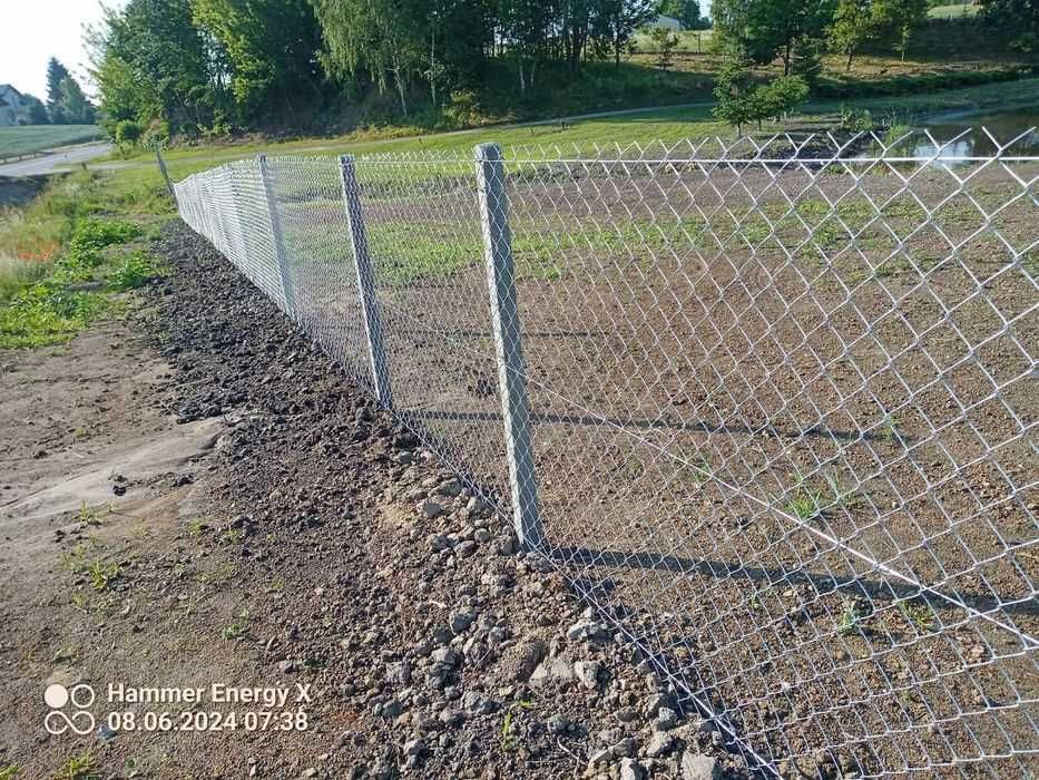 Słupek betonowy 21zł h-2,2m Producent Siatka leśna Ogrodzenie leśne