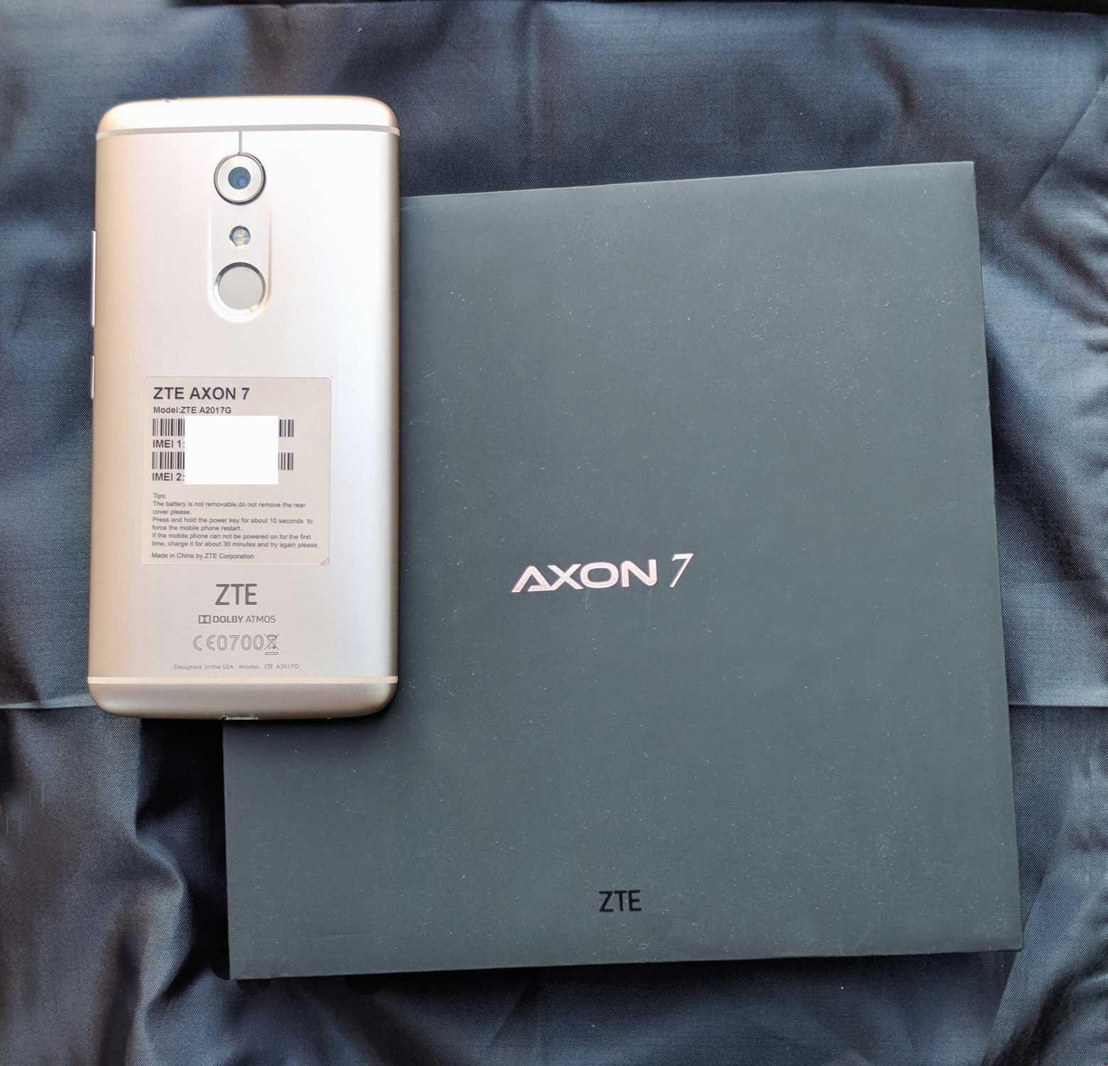ZTE Axon 7 (Gold) музыкальный телефон, 2560x1440 Amoled, DAC