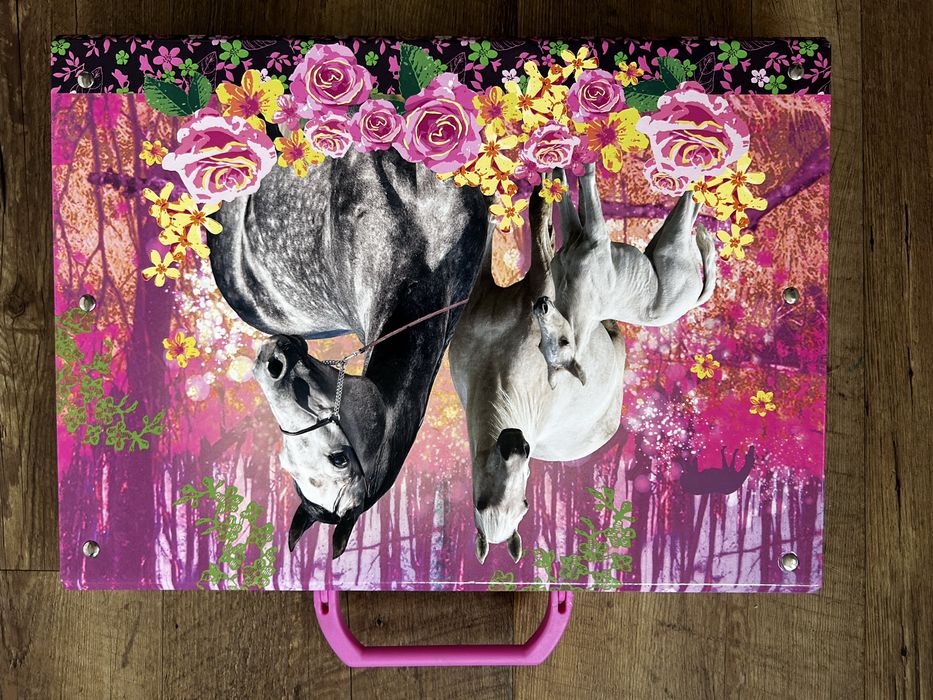 Teczka szkolna konie