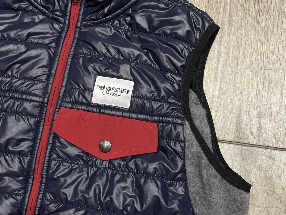 Męska Kamizelka kolarska CAFE DU CYCLISTE Albertine Merino Wool r. L