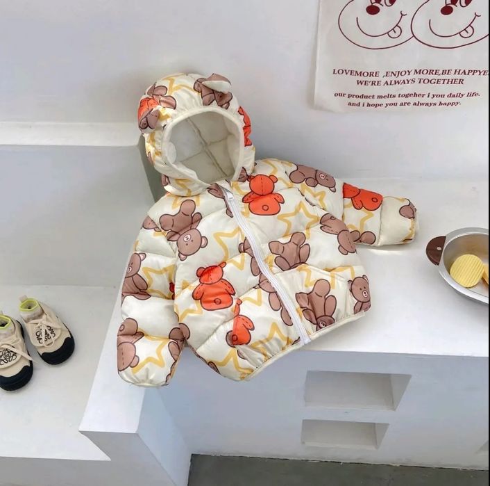 Куртка демі дитяча з вушками